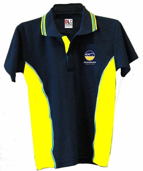 S/S Polo Navy/Gold NEW DESIGN