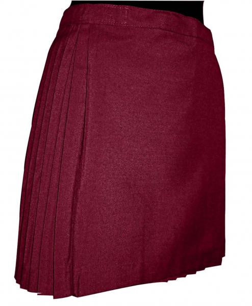 Netball Skirt Pleated - Maroon