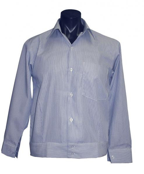 Long Sleeve Jack Shirt - Navy Stripe