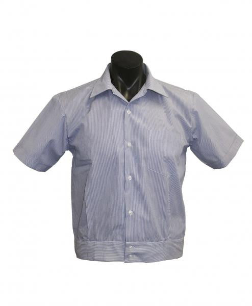 Short Sleeve Jack Shirt - Navy Stripe