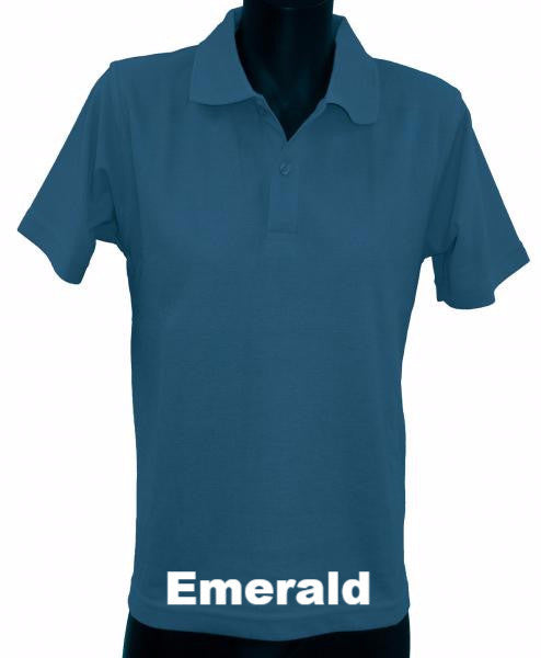 Adult - Short Sleeve Polo Top - Green Colours