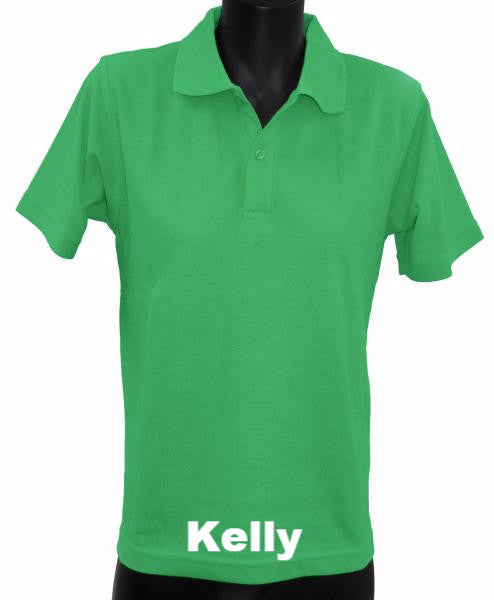 Kids - Short Sleeve Polo Top - Green Colours