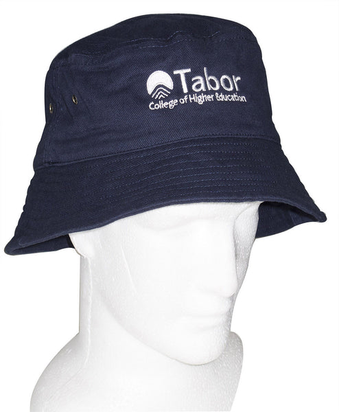 Bucket Hat - Navy with White logo