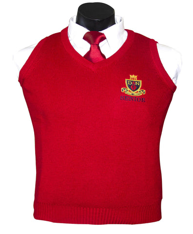 V Neck Sleeveless Jumper Senior